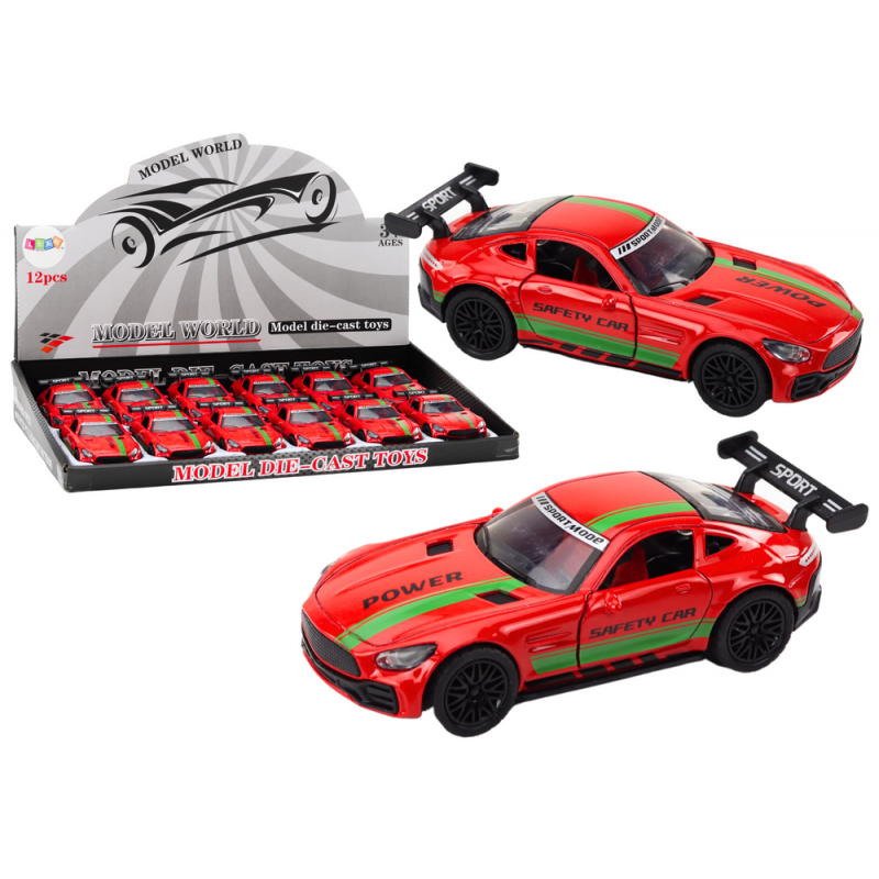 Sports Car Car 1:32 Action Figure Spoiler Metal Red Sounds