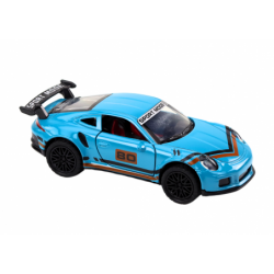 Sports Car Car 1:32 Action Figure Blue Spoiler Metal