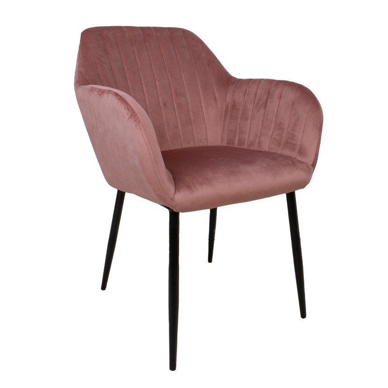 Chair EVELIN rose velvet