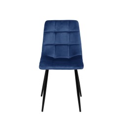 Chair CHILLI dark blue velvet