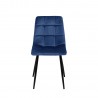 Chair CHILLI dark blue velvet