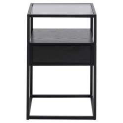 Nightstand RANDOLF 40x35xH60cm, black