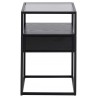 Nightstand RANDOLF 40x35xH60cm, black