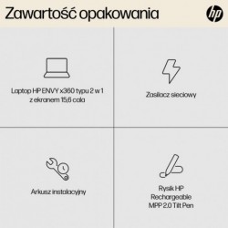 HP ENVY x360 15-fh0006nw Hybrid (2-in-1) 39.6 cm (15.6") Full HD Touchscreen AMD Ryzen™ 5 7530U 16 GB LPDDR4x-SDRAM