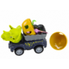 Car Dinosaur With Egg Car With Trailer Figures Set 4 pcs.