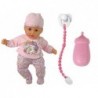 Baby Doll in Clothes and Hat, Pacifier, Feeding Bottle