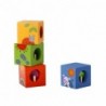 CLASSIC WORLD Wooden Sensory Blocks Educational Puzzle Animals Puzzle for Children 4 pcs.