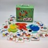 TOOKY TOY Wooden Puzzle Blocks 40 Patterns to be recreated 55 pcs. FSC certificate