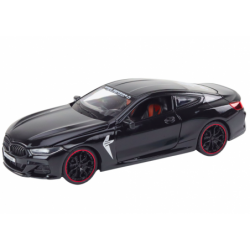 Sports Car Metal Friction Drive Openable Elements 1:24 Black