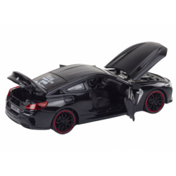Sports Car Metal Friction Drive Openable Elements 1:24 Black