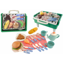 Barbecue Set Grill Food Cutlery Plates Cups