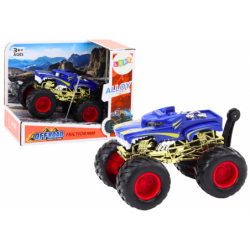 Toy Car Off-Road Vehicle Big Rubber Wheels Blue