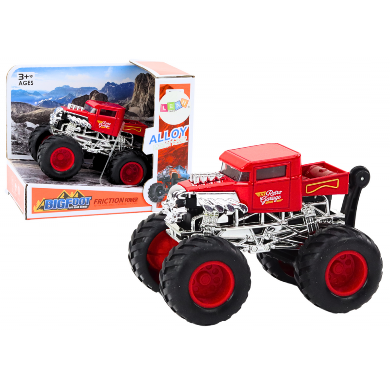 Vehicle Car with friction drive, off-road red