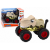 Dinosaur Off-Road Car with Large Rubber Wheels, Beige