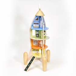 CLASSIC WORLD Wooden Racket House for Children + Figurines Akc.