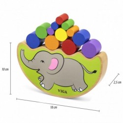 Wooden jigsaw puzzle Balancing Elephant by Viga Toys