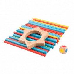 TOOKY TOY Wooden Arcade Game Chunks Crazy Sticks