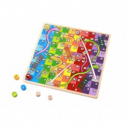 TOOKY TOY Board Games Puzzle 2in1 Ludo Chinese + Free the animals