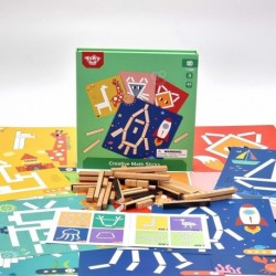 TOOKY TOY Pusle Loogikamäng Pusled Magnetklotsid lastele 49 el.