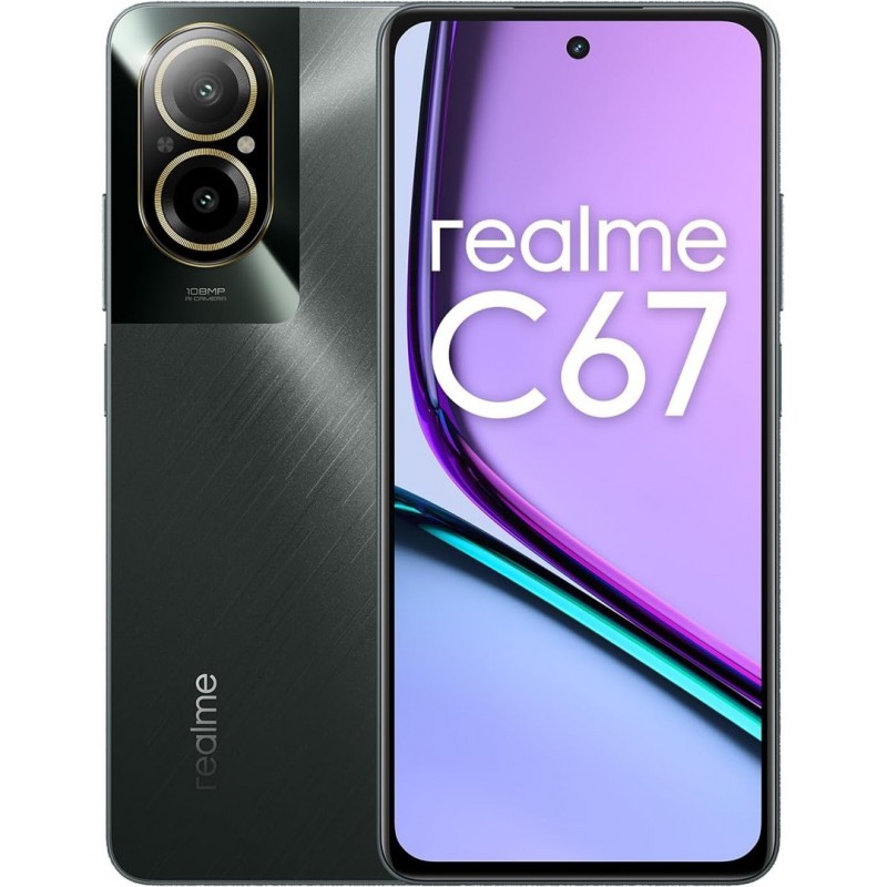 realme C67 17.1 cm (6.72") Dual SIM Android 14 4G USB Type-C 8 GB 256 GB 5000 mAh Black