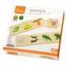 Wooden Puzzle Growing animals and plants by Viga Toys