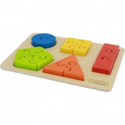 Wooden Puzzle For Children Learning Geometric Figures Masterkidz Shapes