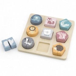 Viga Wooden Puzzle Blocks - Animals - PolarB