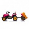 Battery-powered tractor BBH-030 Pink