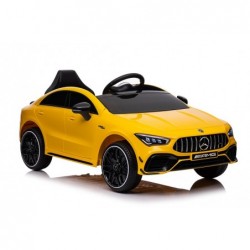Battery-powered car Mercedes CLA 45s AMG Yellow 4x4