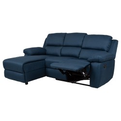 Nurgadiivan BERIT VN manuaalne recliner 214x160 95xH98cm, tumesinine