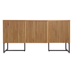 Sideboard HAMPTON 160x40xH80cm, melamine with oak bark