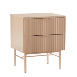 Nightstand SEQUENCE with 2 drawers 45x40xH55cm, cappuccino