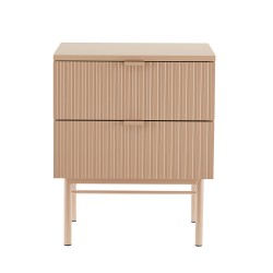 Nightstand SEQUENCE with 2 drawers 45x40xH55cm, cappuccino