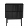 Nightstand SEQUENCE with 2 drawers 45x40xH55cm, black