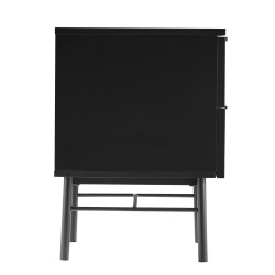 Nightstand SEQUENCE with 2 drawers 45x40xH55cm, black