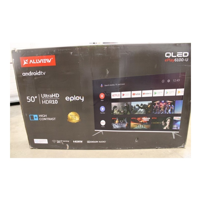 Allview QL50ePlay6100-U 50" (126 cm) Smart TV Android TV UHD Black DAMAGED PACKAGING
