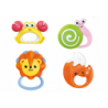 Set of Baby Rattles and Teethers with Animals 8 pcs