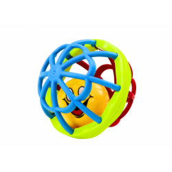 Sensory Ball for Babies, Colorful Rubber Rattle