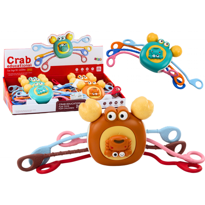Interactive Sensory Crab Educational Teether For Children