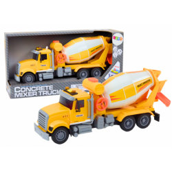 Yellow Concrete Mixer Truck...
