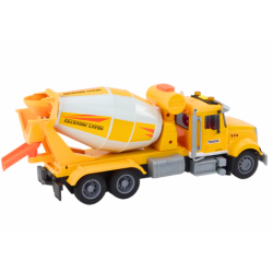 Yellow Concrete Mixer Truck With Friction Drive Light and Sound Effects