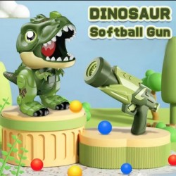 WOOPIE Interactive Foam Ball Gun + Dinosaur Launcher