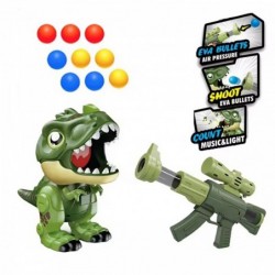 WOOPIE Interactive Foam Ball Gun + Dinosaur Launcher