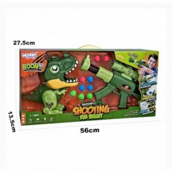 WOOPIE Interactive Foam Ball Gun + Dinosaur Launcher