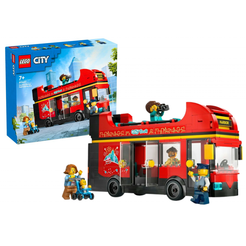 LEGO CITY Bricks Red Double Decker Bus 384 pieces LG-60407