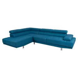 Corner sofa GALVIN LC, ocean blue