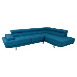 Corner sofa GALVIN RC, ocean blue