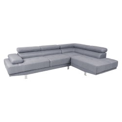 Corner sofa GALVIN RC, light grey