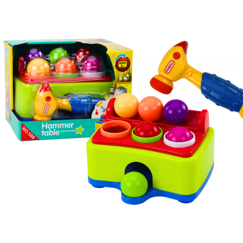 Interactive Toy for Toddlers, Hammering Balls, Colorful