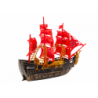 Pirate Ship Lights Sounds Wheels Brown